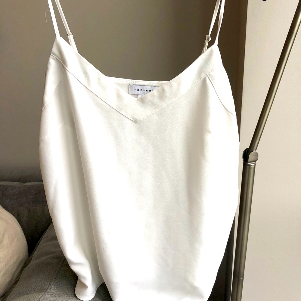 White Topshop tank